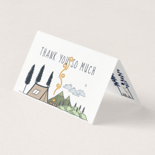 Carte De Visite L'aventure commence Merci baby shower