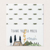 Carte De Visite L'aventure commence | Merci baby shower (Extérieur déplié)