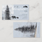 Carte De Visite L'aventure commence Rustic Woods Adventure Guide (Devant / Derrière)