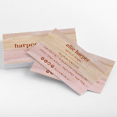 Carte De Visite Laver à l'eau dorée et rouille moderne