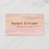 Carte De Visite Laver à l'eau dorée et rouille moderne (Devant)