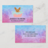 Carte De Visite Laver Doggie Bath | Bulles de savon (Devant / Derrière)