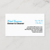 Carte De Visite Laver la pression Patriotique (Dos)