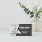 Carte De Visite Laver le chien (Debout devant)