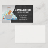 Carte De Visite Laver le chien (Devant / Derrière)