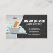 Carte De Visite Laver le chien (Devant)