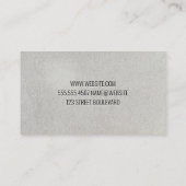 Carte De Visite Laver le chien (Dos)