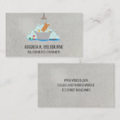 Carte De Visite Laver le chien (Devant / Derrière)