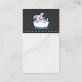 Carte De Visite Laver le chien | Cuir (Dos)