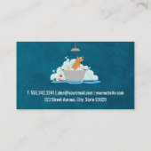 Carte De Visite Laver le chien | Groomer | Services animaux (Dos)