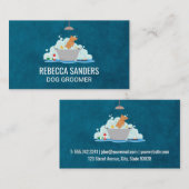Carte De Visite Laver le chien | Groomer | Services animaux (Devant / Derrière)