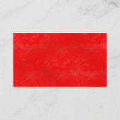 Carte De Visite Laver rouge (Dos)