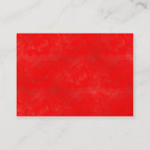 Carte De Visite Laver rouge - Customisé (Dos)