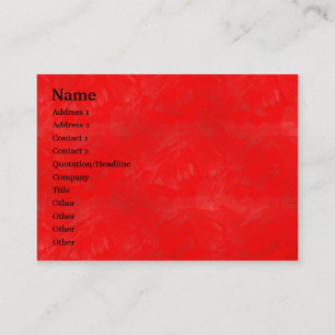 Carte De Visite Laver rouge - Customisé