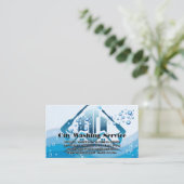 Carte De Visite Laver sous pression | Bâtiments | Bulles de savon (Debout devant)