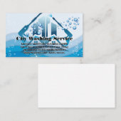 Carte De Visite Laver sous pression | Bâtiments | Bulles de savon (Devant / Derrière)