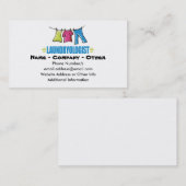 Carte De Visite Laverie amusante (Devant / Derrière)