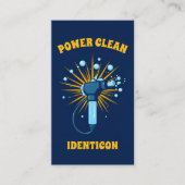 Carte De Visite Laveur haute pression Power Clean avec code QR (Devant)