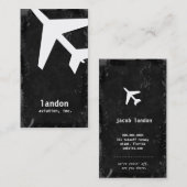 CARTE DE VISITE L'AVIATION DE CHROMATOGRAPHIE GAZEUSE ENLÈVENT LE (Devant / Derrière)