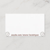 Carte De Visite LavishlySur Les Semences De Semence De L'Amour Dan (Dos)