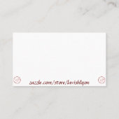 Carte De Visite LavishonOn Beans Participation /Miss You Card (Dos)