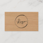 Carte De Visite Law Firm Wood Professional QR Code (Dos)