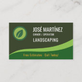 Carte De Visite Lawn Care Landscaping Mowing Service (Devant)