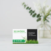 Carte De Visite Lawn Care Landscaping Professional Mowing (Debout devant)