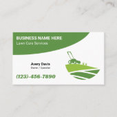Carte De Visite Lawn Care Landscaping Service Logo Grass Cutting (Devant)