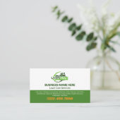 Carte De Visite Lawn Care & Landscaping Services Logo Grass  (Debout devant)