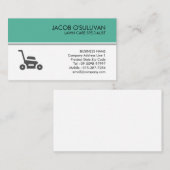 Carte De Visite Lawn Care Mowing Gardener (Devant / Derrière)