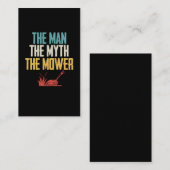 Carte De Visite Lawn Mower Dad Janitor Landscaper Father (Devant / Derrière)