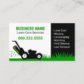 Carte De Visite Lawn Mower Grass Professional Green (Devant)