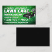 Carte De Visite Lawn mower yard care Business Card (Devant / Derrière)