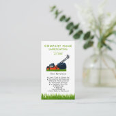 Carte De Visite Lawn Mowing Landscaping Garden Lawn Care Modern (Debout devant)