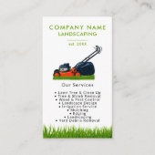 Carte De Visite Lawn Mowing Landscaping Garden Lawn Care Modern (Devant)