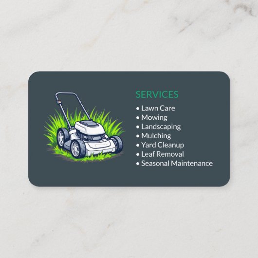 Carte De Visite Lawn Service (Dos)