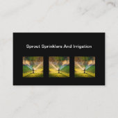 Carte De Visite Lawn Sprinklers Irrigation Services (Devant)