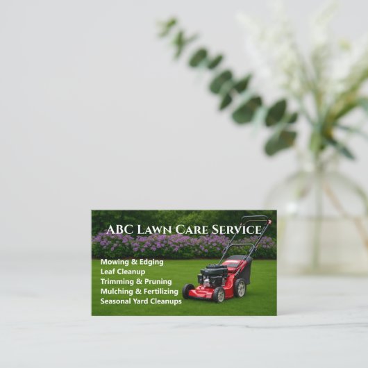Carte De Visite Lawnpro Premium Service (Debout devant)