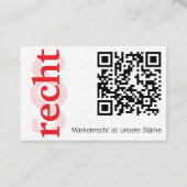 Carte De Visite Lawyer With § Business Card (Dos)