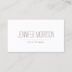 Carte De Visite L'Carte de visite d'un blogueur bio écrit à la mai