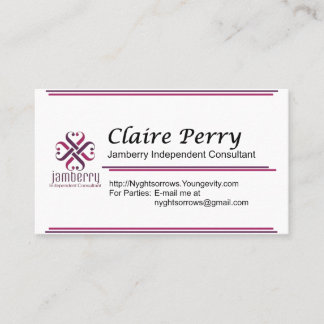 Carte De Visite L'Carte de visite Jamberry de Claire Perry