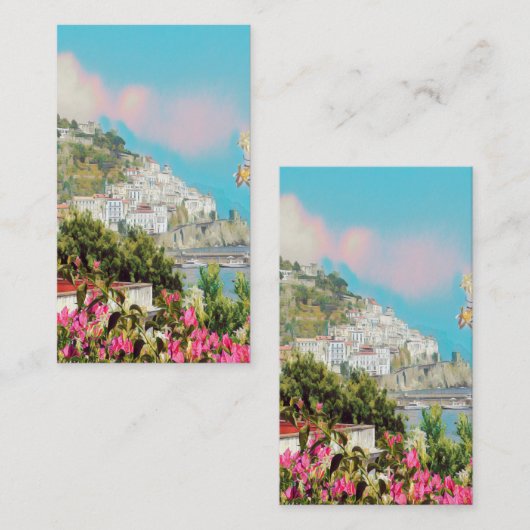 Carte De Visite ldp AMALFI - panorama - Côte d'Amalfi (Devant / Derrière)