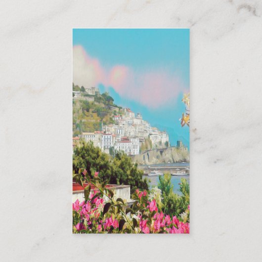 Carte De Visite ldp AMALFI - panorama - Côte d'Amalfi (Dos)
