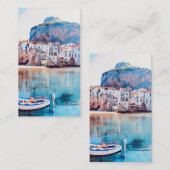 Carte De Visite ldp CEFALÙ - Sicile - plage - panorama (Devant / Derrière)