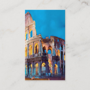 Carte De Visite ldp COLOSSEUM Rome - par nuit