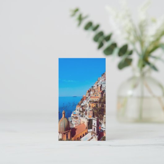 Carte De Visite ldp POSITANO - Côte d'Amalfi - Panorama (Debout devant)