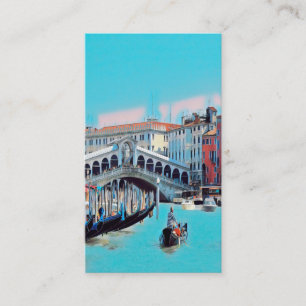 Carte De Visite ldp VENICE - gondolas - rialto -