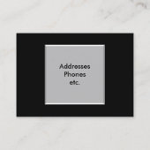 Carte De Visite Le 3D le plus personnalisable (Dos)