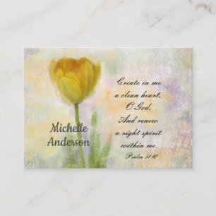 Carte De Visite Le 51:10 de psaume créent dans moi Dieu propre du